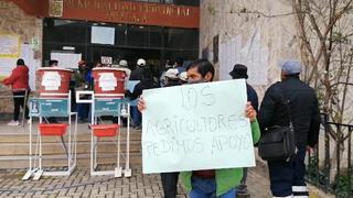 Huancavelica: Agricultores salen a protestar exigiendo apoyo por cultivos afectados
