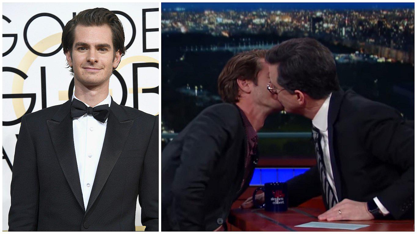 Andrew Galfield vuelve a besar a un hombre en televisión (VIDEO)