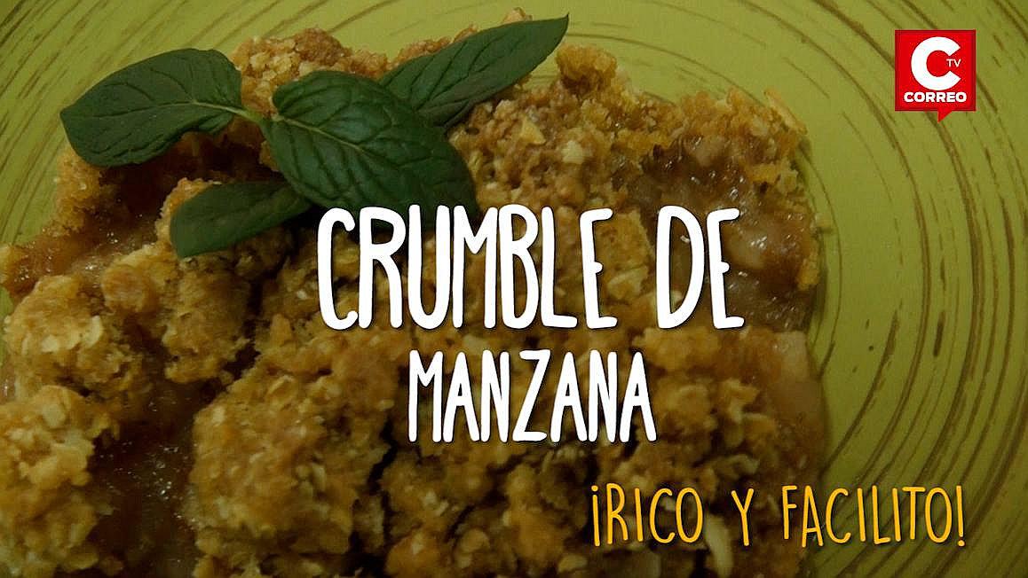​Rico y facilito: engríe a todos con este Crumble de manzana