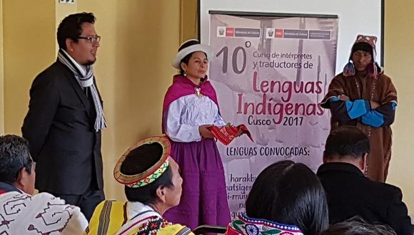 Impulsan curso de intérpretes y traductores de lenguas indígenas en Cusco