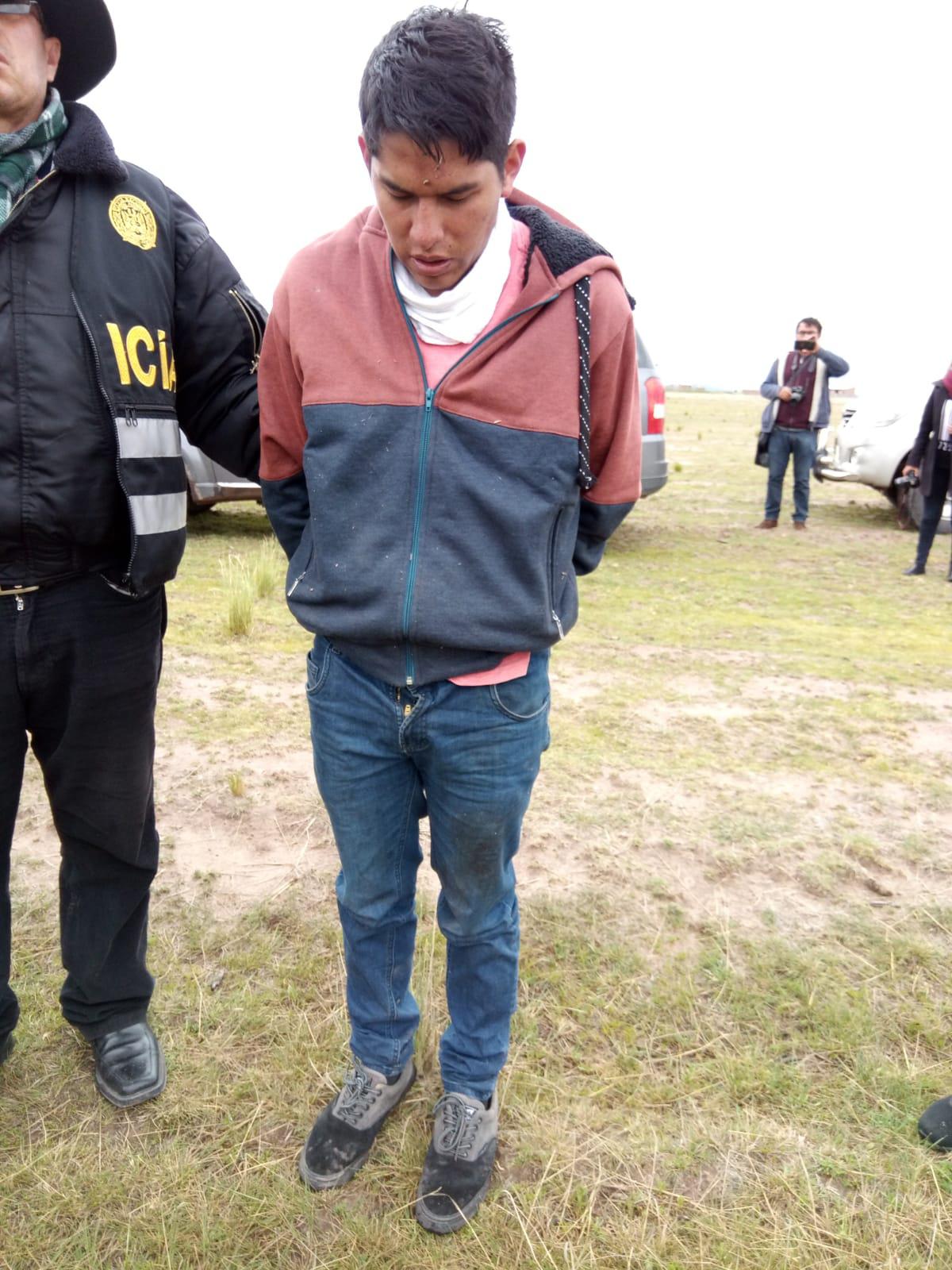 Presunto autor de feminicidio en Puno Foto: Carlos Fernández)