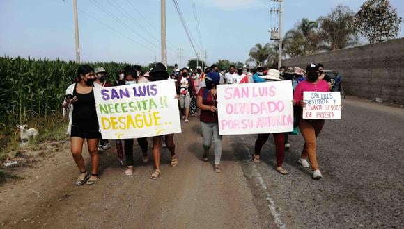 Chincha: Pobladores de San Luis reclaman servicio de alcantarillado