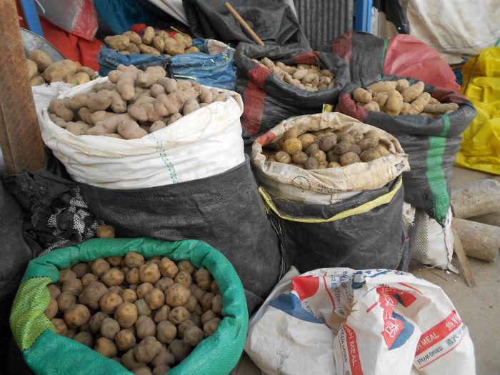 Papa y olluco "por las nubes"