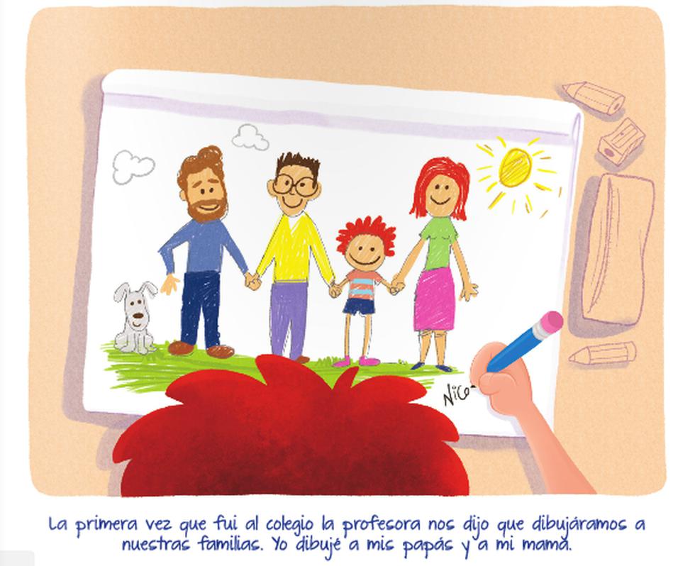 Lea aquí el cuento "Nicolás tiene 2 papás" que ha causado gran controversia