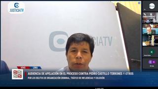 Pedro Castillo: Poder Judicial declaró infundada apelación de expresidente