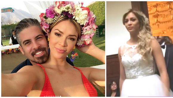 Sheyla Rojas luce vestido de novia y así fue la insólita reacción de Pedro Moral (VIDEO)