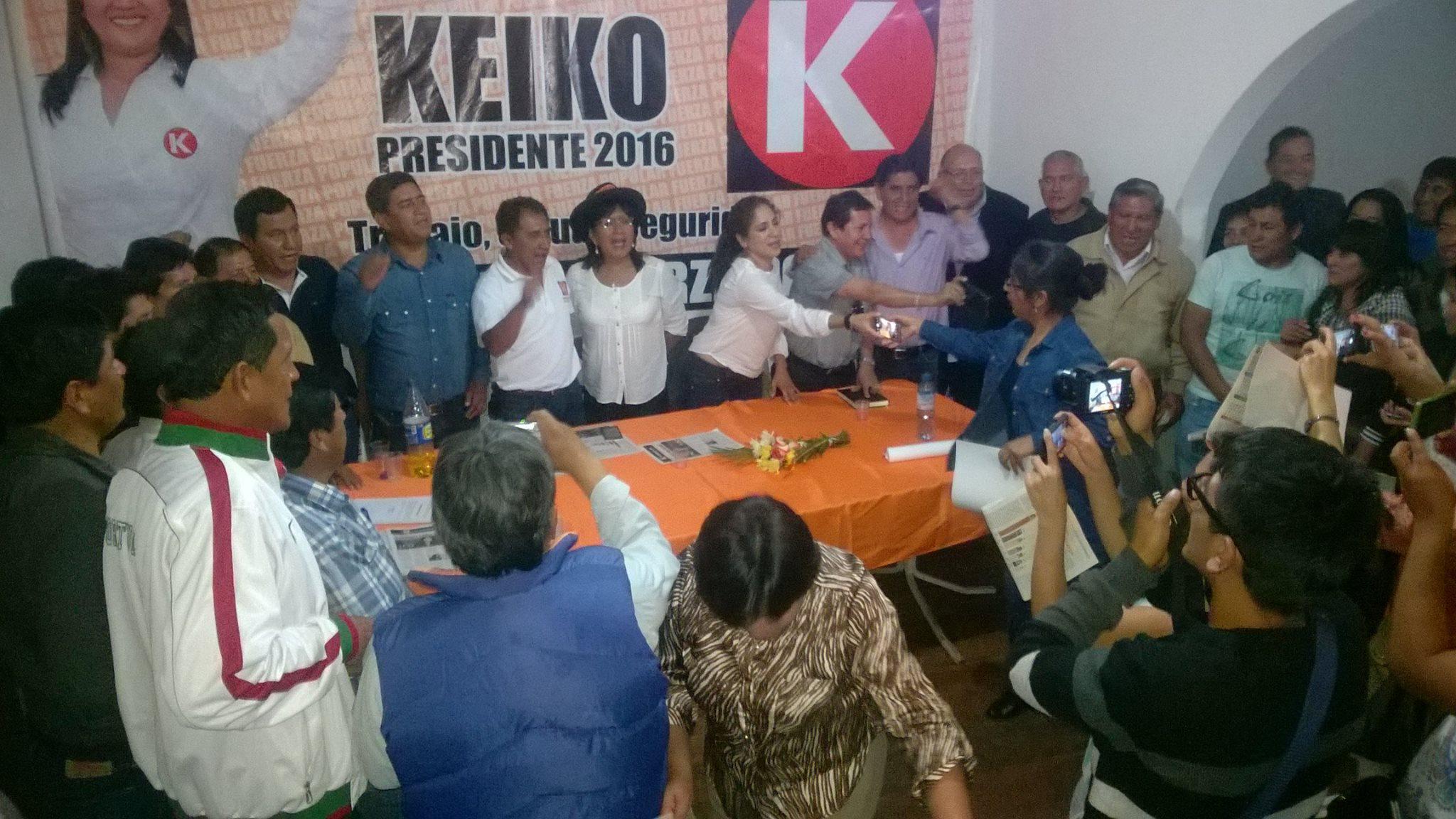 Fuerza Popular confirmo a Joaquin Dipaz, Ruth Jaulis y Gabino Rosas como sus candidato al congreso