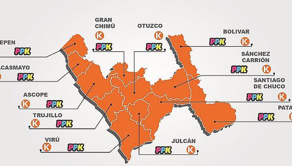 La Libertad: PPK solo gana en los distritos de Trujillo y Víctor Larco  