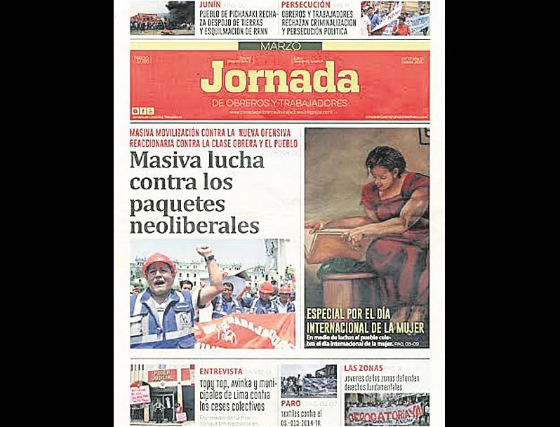 La Dircote investiga a supuesto pasquín de Sendero Luminoso