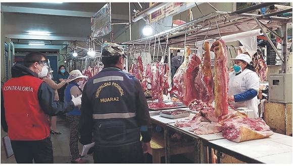 Contraloría inspecciona los mercados de Huaraz 