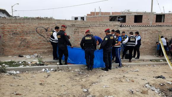 Crimen ocurrió en el centro poblado El Milagro, en Huanchaco. Policía sospecha que detrás del homicidio estén traficantes de terrenos.