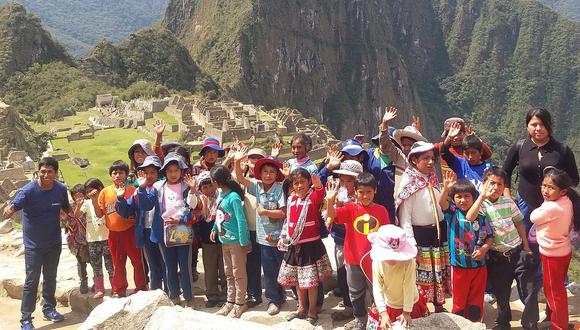 Más de cinco mil niños de comunidades conocieron Machu Picchu