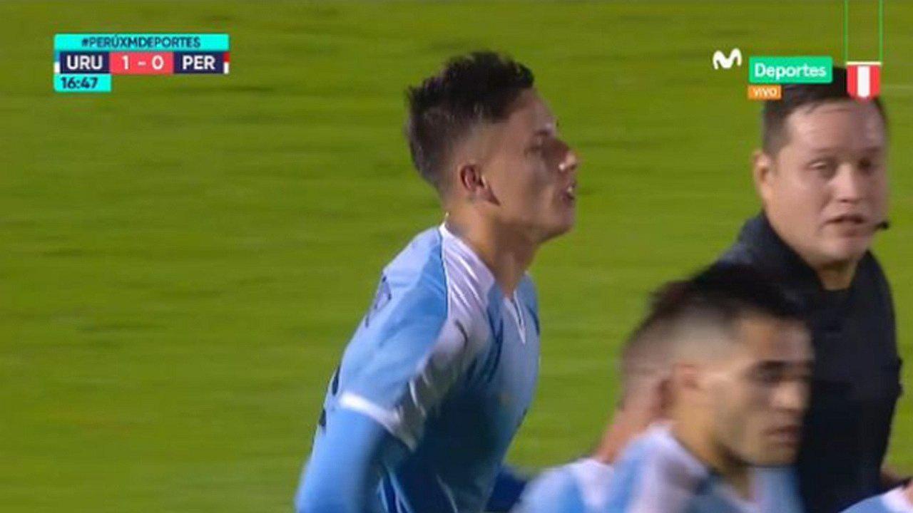 El primer gol de Uruguay que abre el partido ante Perú (VIDEO)