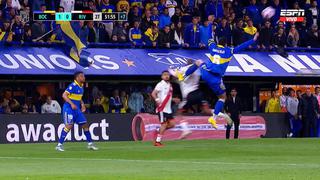 Expulsión de Marcos Rojo: así fue la falta que le costó la amonestación en el Boca vs. River (VIDEO)