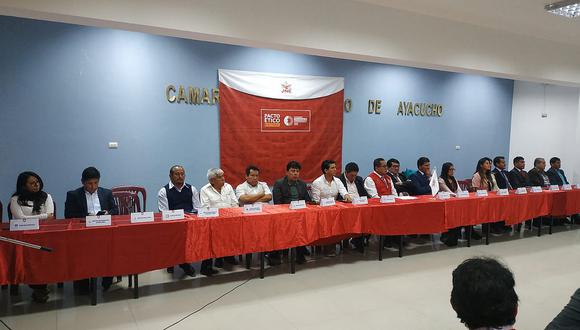 ​Ayacucho: partidos políticos firman pacto ético electoral