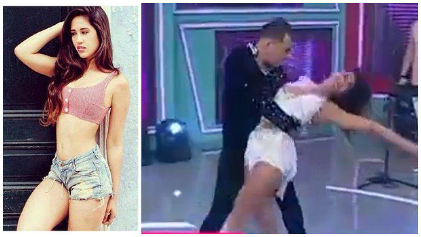 ​Spheffany Loza mostró más de la cuenta en plena competencia de baile [VIDEO]