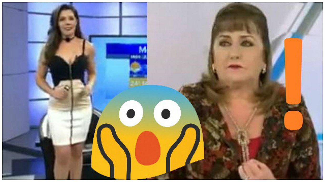 ¡Qué vergüenza! Conductora de TV no se dió cuenta que estaba en vivo e hizo esto (VIDEO)