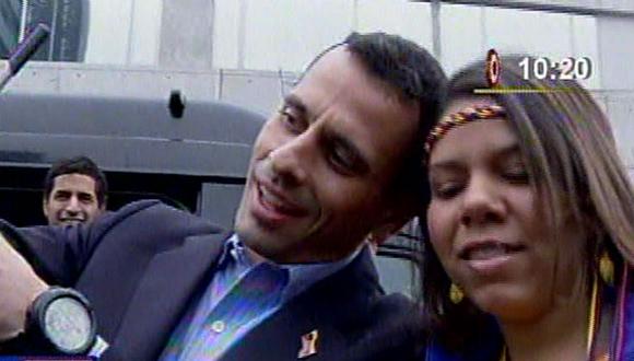 Capriles en Lima: Lamentaríamos que Humala no nos dispense unos minutos
