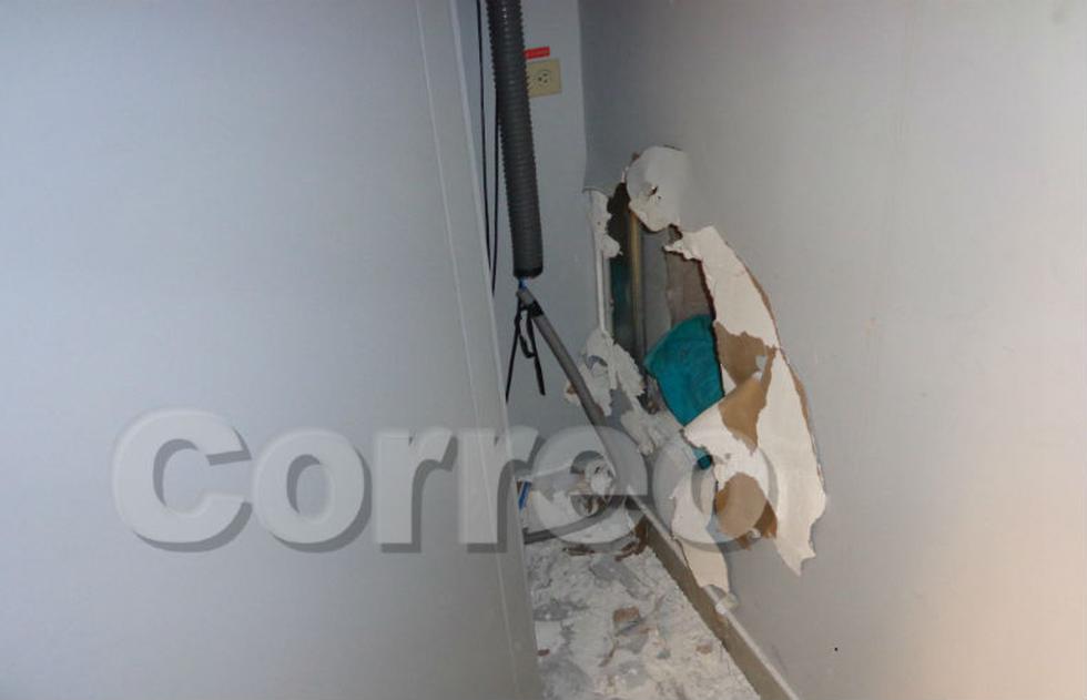 Ladrones cavan forado para robar banco (FOTOS)