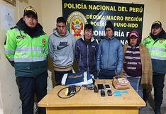 Detienen a 4 asaltantes en centro minero La Rinconada