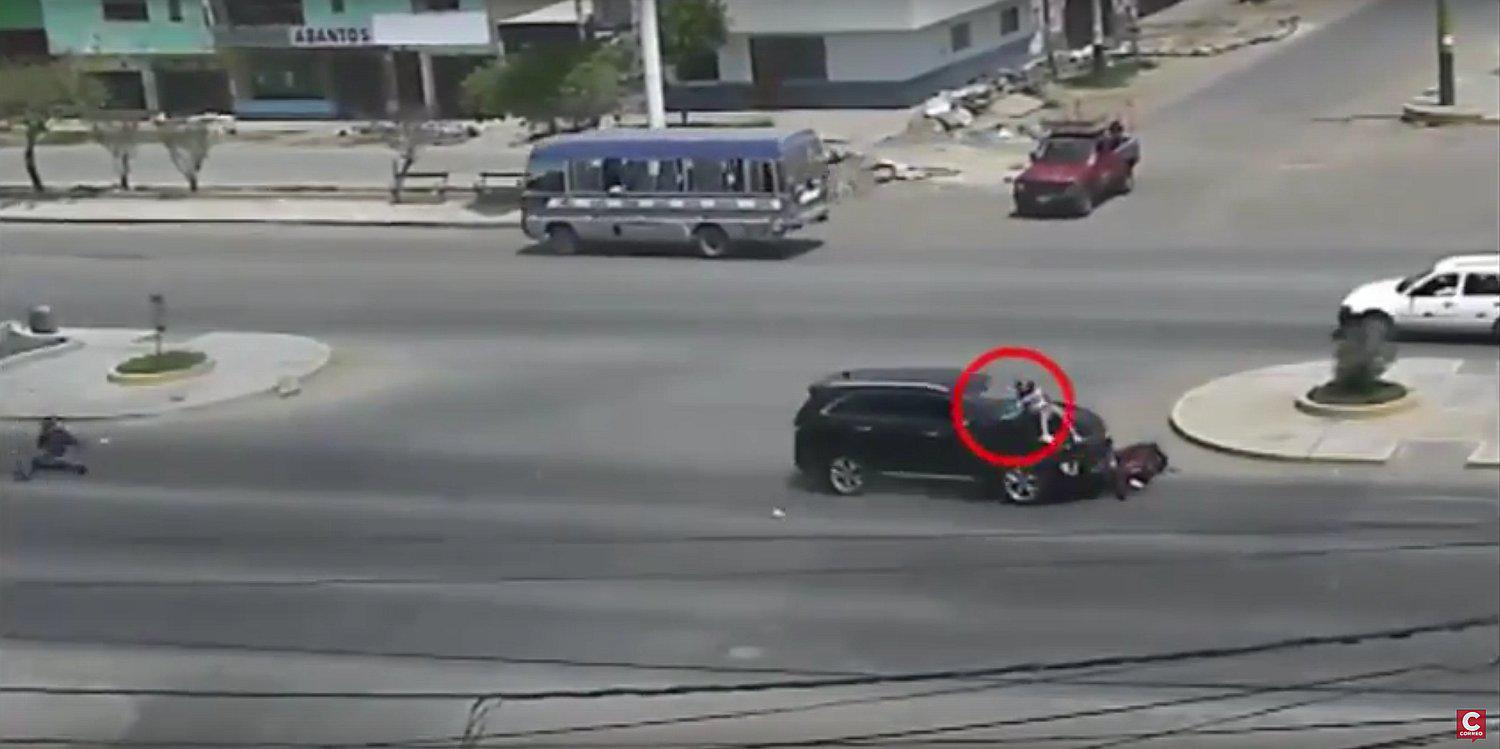 Dos salvan de morir tras se arrastrados por camioneta en Nuevo Chimbote (VIDEO)