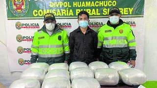 Atrapan a extranjero cuando transportaba 30 kilos de marihuana en La Libertad
