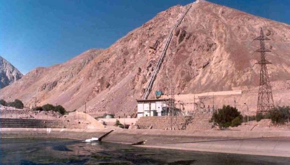 Por la tubería de fuerza de la Hidroeléctrica Aricota 2 se derivaba agua al valle. (Foto: Difusión)