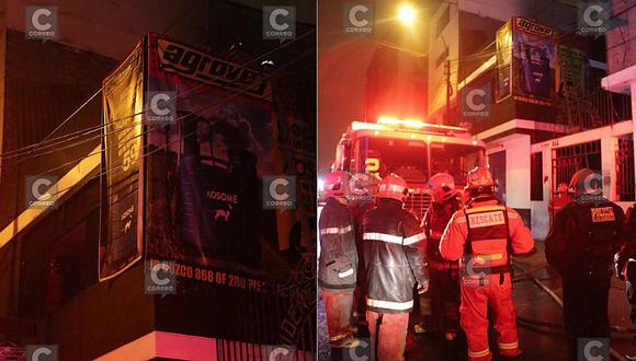 Almacén de maletas se incendia en el Cercado de Lima (FOTOS Y VIDEOS)