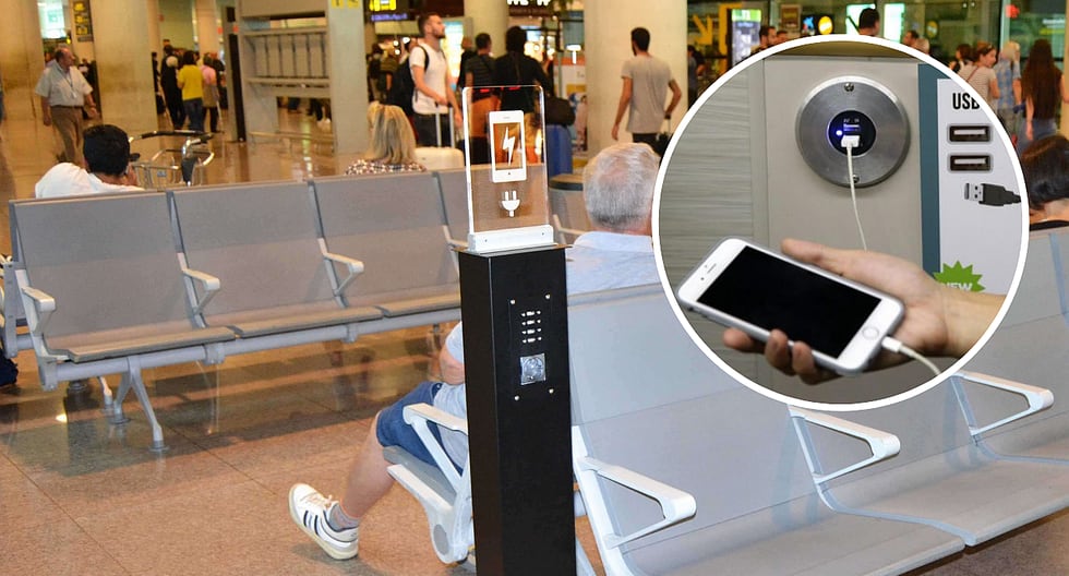Usar los cargadores USB del aeropuerto pueden costarte valiosa