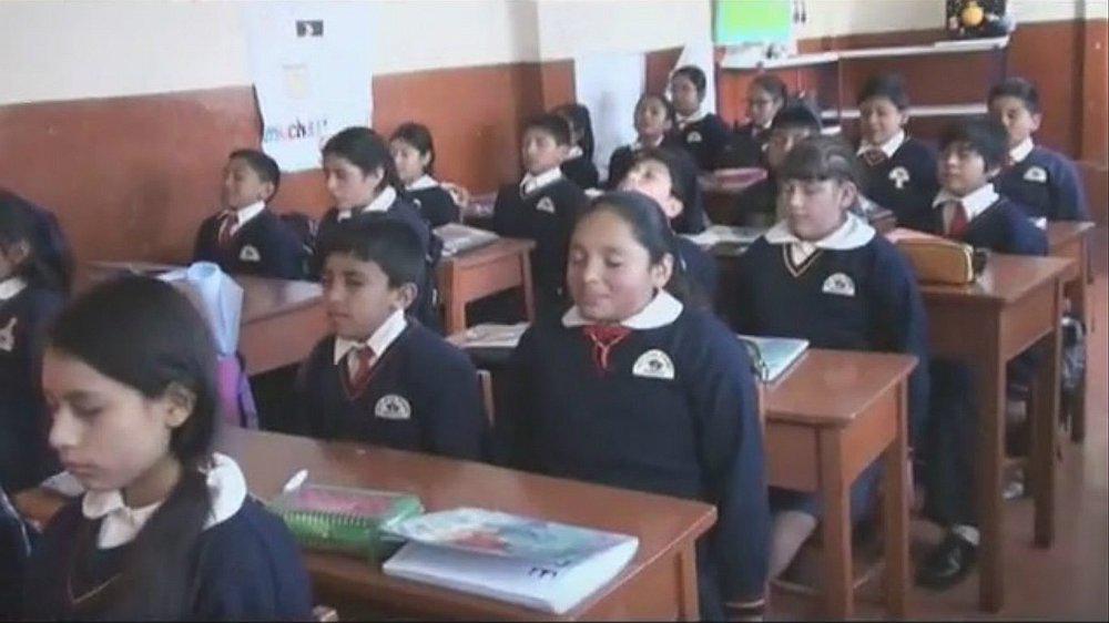Colegio de Huaraz es el primero en aplicar técnicas de meditación en alumnos (VIDEO)