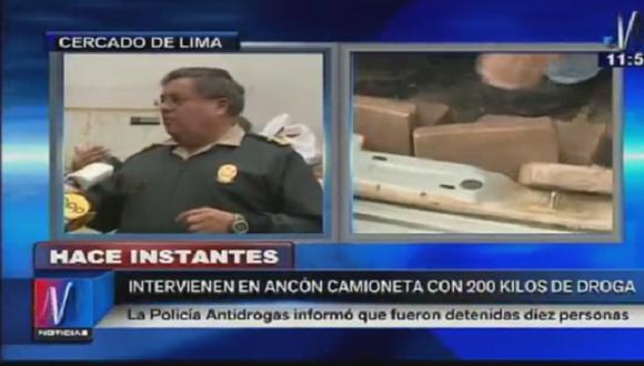 Intervienen cinco vehículos con gran cantidad de droga en Ancón