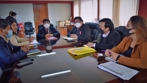 Reunión de coordinación fue en la alcaldía de la Municipalidad Provincial de Tacna para viabilizar atención de monumentos históricos.