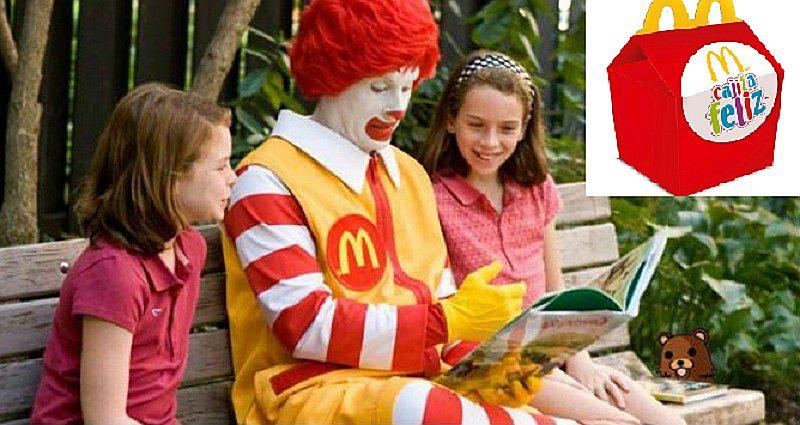 Restaurante de comida rápida regala libros en vez de juguetes