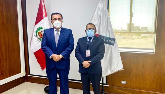 Omar Candia se reunió con el viceministro del Interior, Óscar Gonzales
