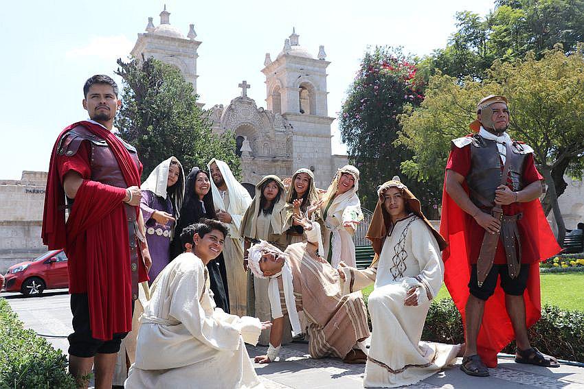 Preparan escenificación de la Pasión de Cristo en Cayma