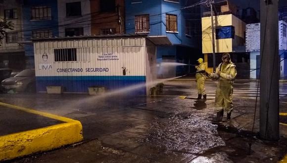 Estas acciones se realizaron en el marco del estado de emergencia por el nuevo coronavirus (COVID-19). (Foto: Municipalidad de Lima)