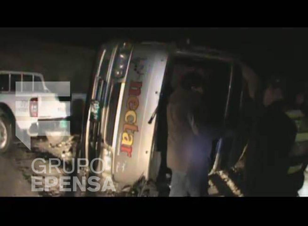 Así fue el accidente del grupo Néctar