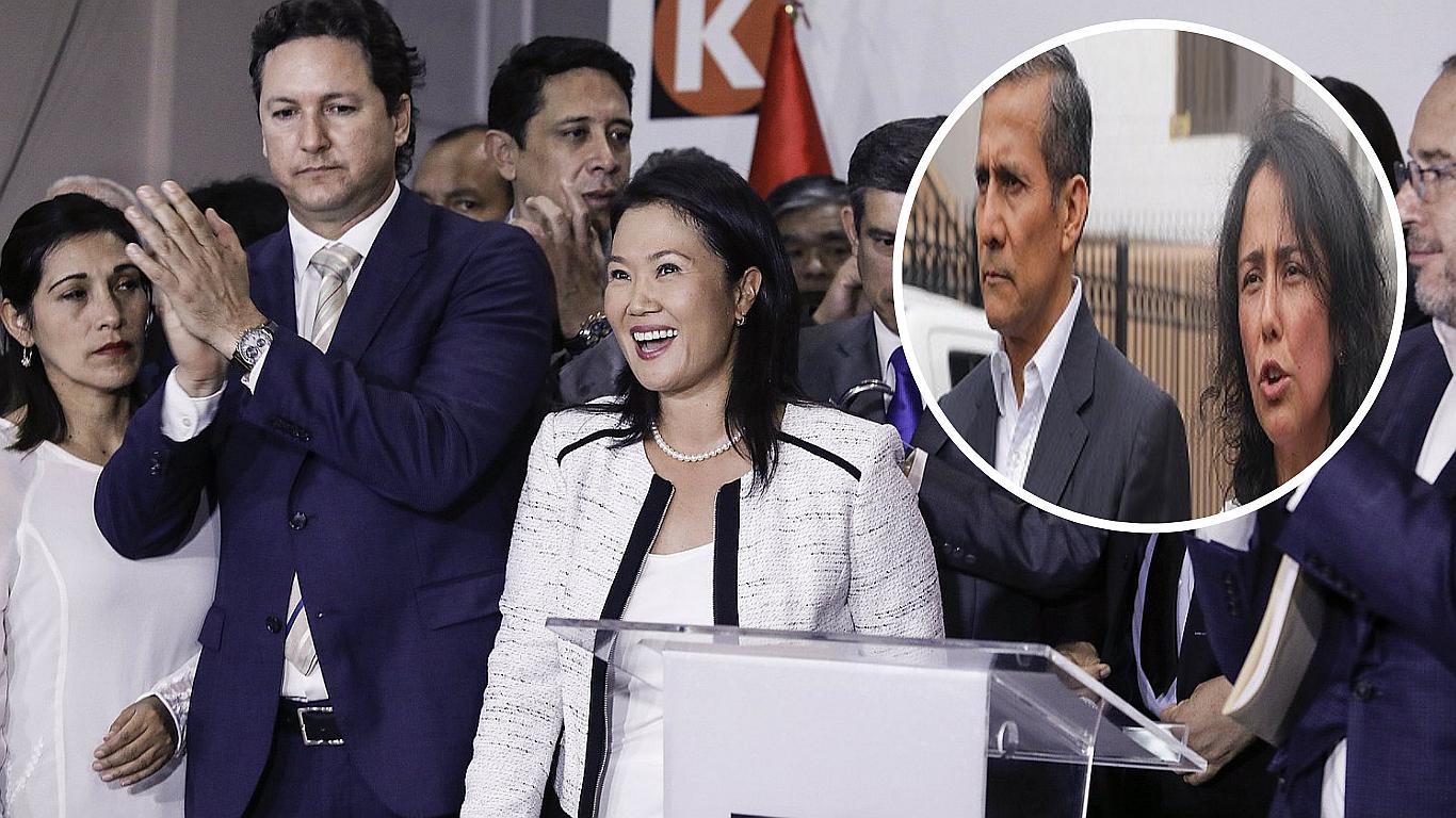 El día que Keiko y el fujimorismo celebraron detención de Humala y Nadine y no hablaron de persecución (FOTOS)
