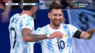 Lionel Messi apareció por duplicado: el delantero anotó el 2-0 de Argentina sobre Estonia (VIDEO)