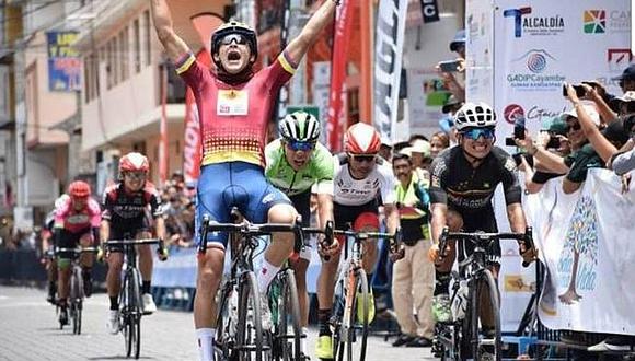 Alonso Gamero ganó tercera etapa de la Vuelta a Ecuador