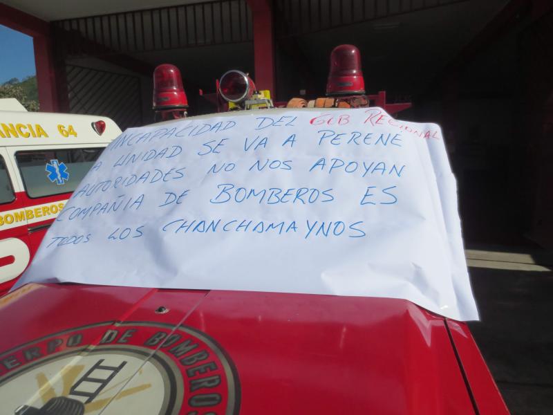 Bomberos de Chanchamayo  amenazan con abandonar la ciudad 