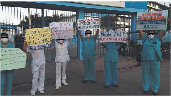 Lambayeque: Enfermeras protestan por falta de protección 