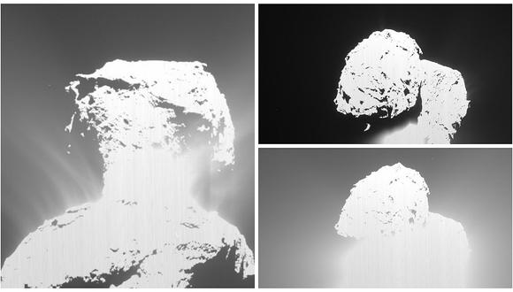 Sonda Rosetta capturó una espectacular emisión en el cometa 67P
