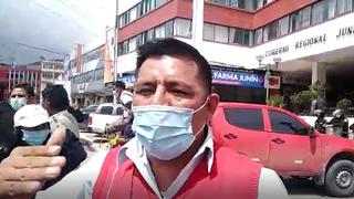 Candidato al Congreso por Huancavelica lidera protestas en Huancayo: “Yo represento el sufrimiento de miles de transportistas” (VIDEO)
