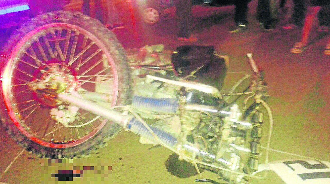 Piura: Choque entre ómnibus y motocicleta deja dos heridos 