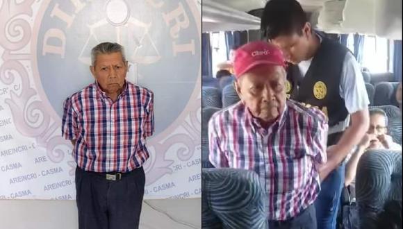 Octogenario fue detenido por la Policía en un bus cuando intentaba escapar a Lima, tras ser denunciado por la madre de la niña.