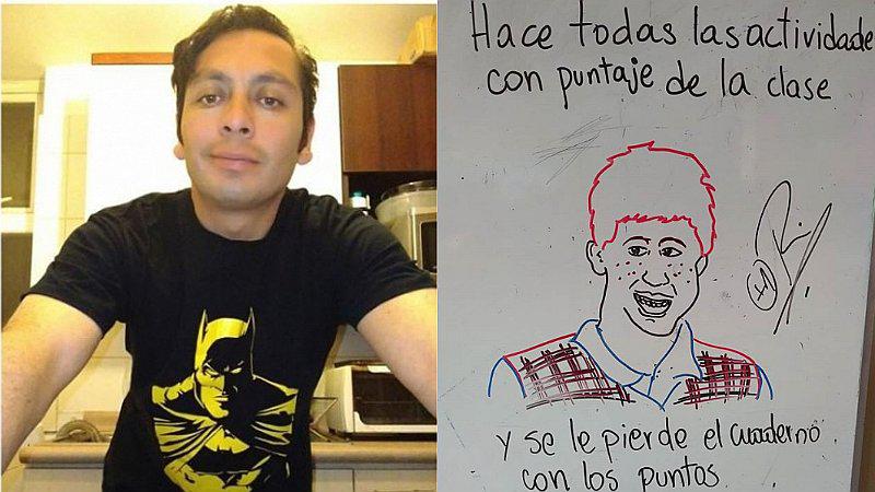 Profesor que dibuja memes en clases es un boom en las redes sociales (FOTOS)