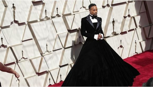 Oscar 2019: Billy Porter revoluciona la alfombra roja con “vestido-esmoquin” 