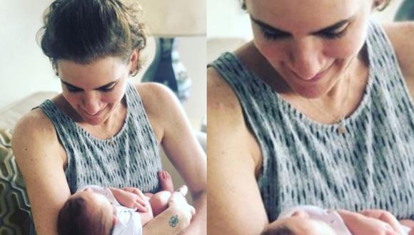Gigi Mitre enternece las redes sociales con foto de bebé entre sus brazos