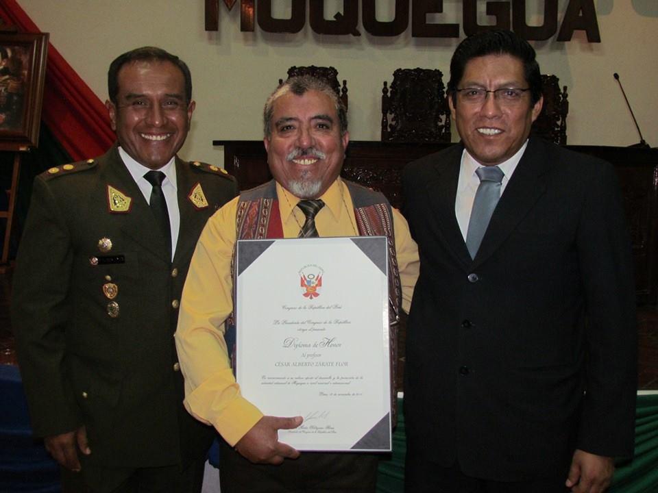 Rinden homenaje a personalidades de Moquegua